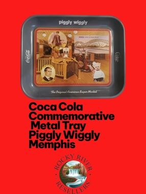 Coca-Cola Collectors Metal Tray | Memphis TN | Piggly Wiggly | 13" X 10.5"